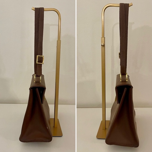 Escada Brown Shoulder Bag with Gold Accents - Picture 3 of 7